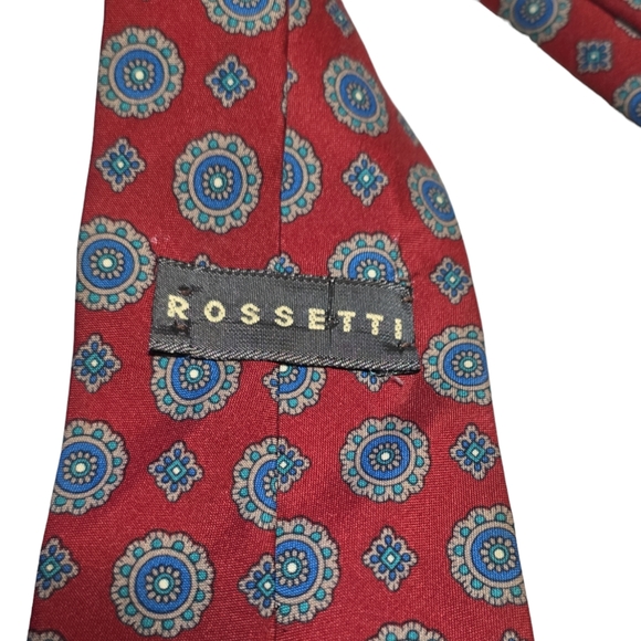 Rossetti Red and Blue Necktie - Picture 2 of 2
